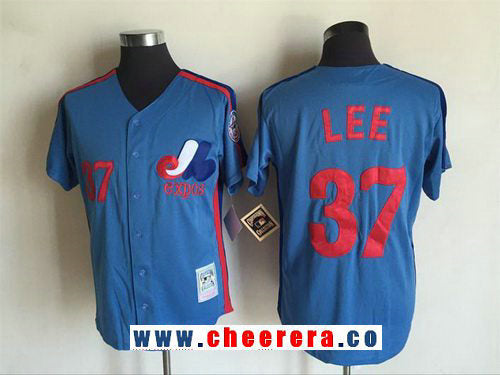 Bill Lee Washington Nationals blue Throwback jersey