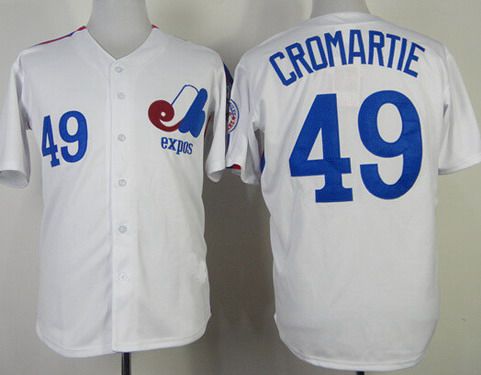 Warren Cromartie Washington Nationals white jersey
