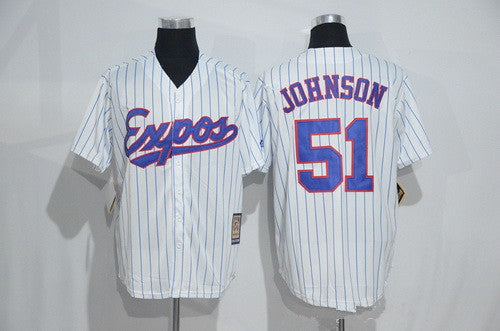 Randy Johnson Washington Nationals white Cooperstown jersey