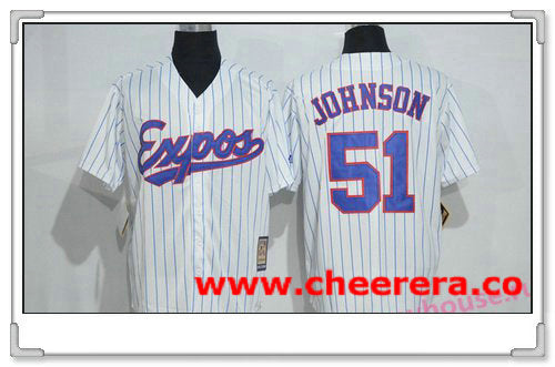Randy Johnson Washington Nationals white Cooperstown jersey