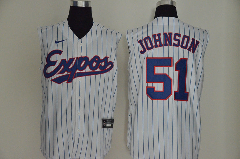Randy Johnson Washington Nationals white Cooperstown jersey