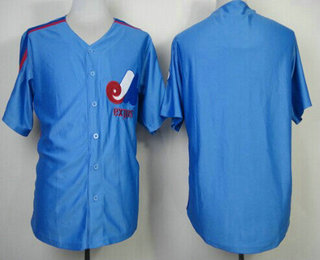 Custom Washington Nationals blue Throwback jersey
