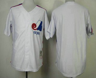 Custom Washington Nationals white Throwback jersey