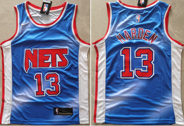NBA James Harden Brooklyn Nets blue jersey