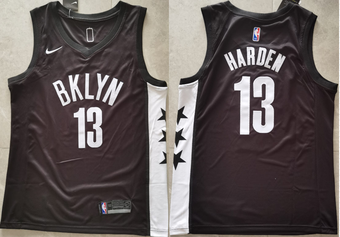 NBA James Harden Brooklyn Nets black jersey
