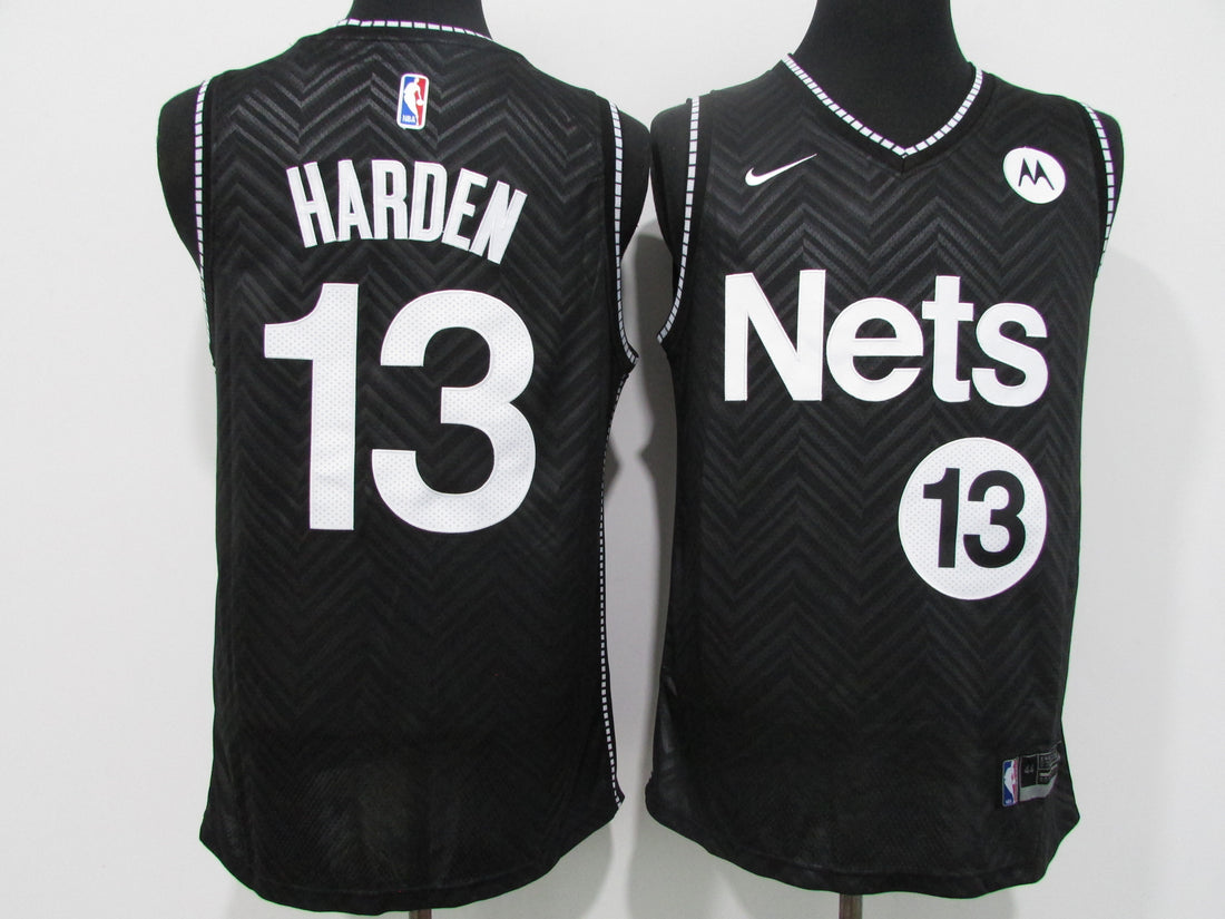 NBA James Harden Brooklyn Nets black jersey