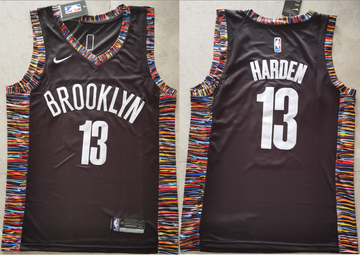NBA James Harden Brooklyn Nets black jersey