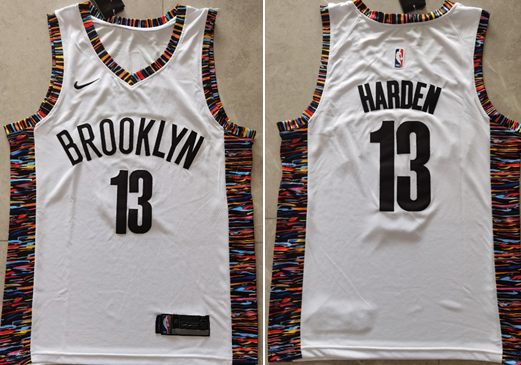 NBA James Harden Brooklyn Nets white jersey
