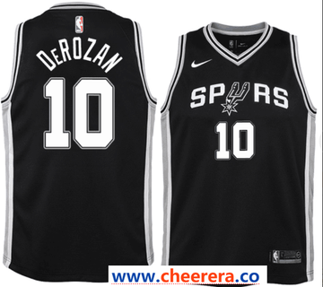 NBA DeMar DeRozan Nike San Antonio Spurs black jersey