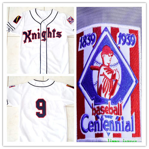 The Natural Movie Roy Hobbs New York Knights white jersey