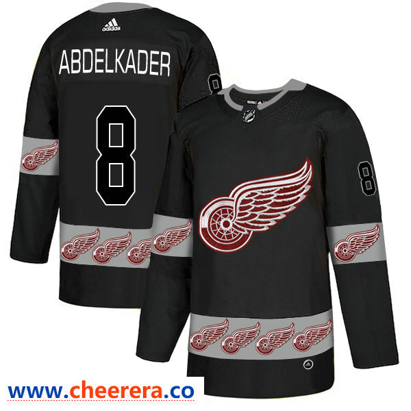 NHL Detroit Red Wings black Fashion jersey