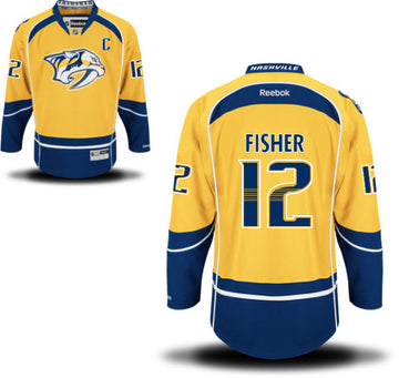 Mike Fisher Nashville Predators yellow Home jersey