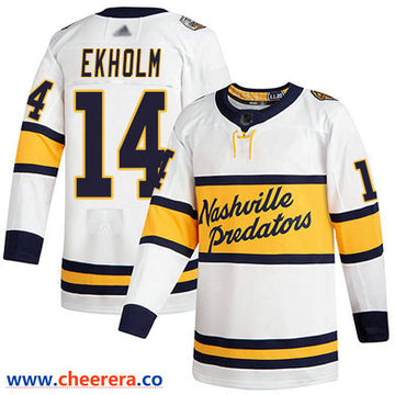 Mattias Ekholm Nashville Predators white Winter Classic jersey