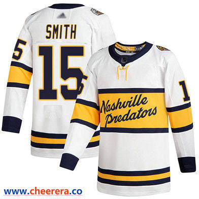 Craig Smith Nashville Predators white Winter Classic jersey