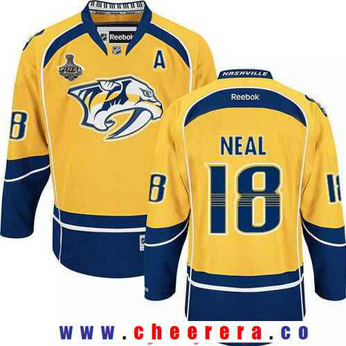 James Neal Nashville Predators yellow jersey