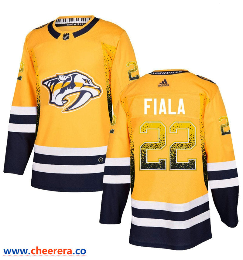 Kevin Fiala Nashville Predators gold Fashion jersey