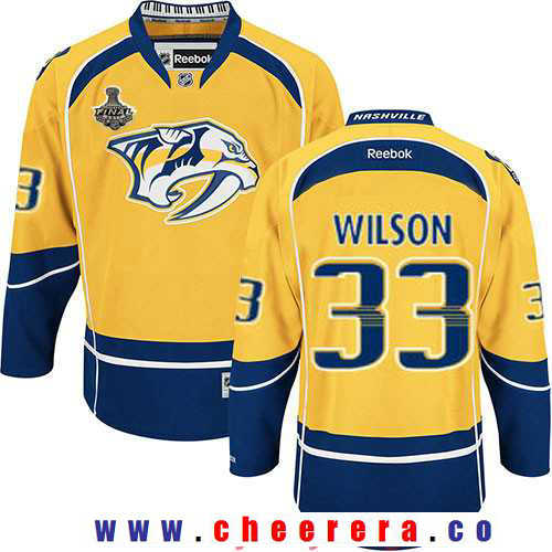 Colin Wilson Nashville Predators yellow jersey