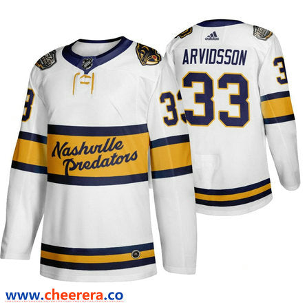 Viktor Arvidsson Nashville Predators white Winter Classic jersey
