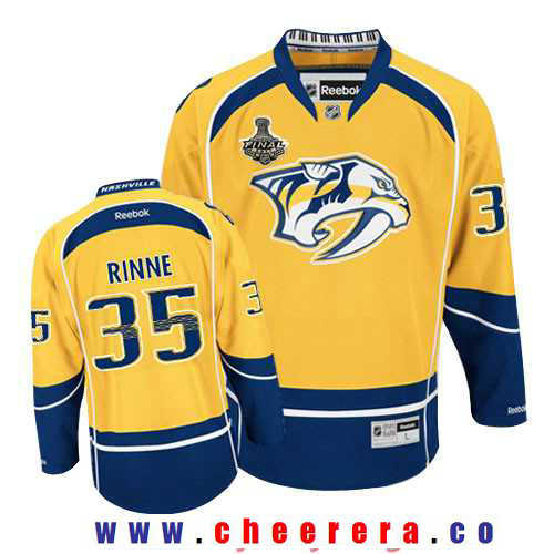 Pekka Rinne Nashville Predators yellow jersey