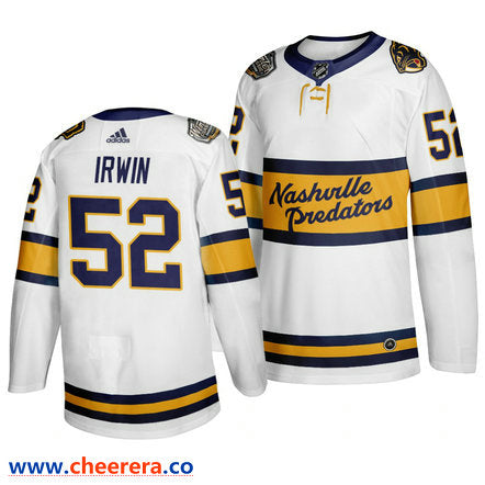 Matt Irwin Nashville Predators white Winter Classic jersey