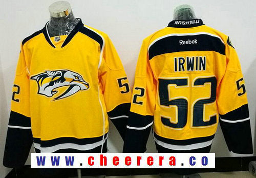 Matt Irwin Nashville Predators yellow Home jersey