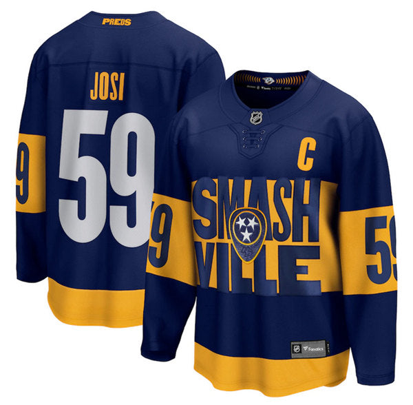 Roman Josi Nashville Predators navy Stadium Series jersey