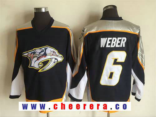 Shea Weber Nashville Predators navy Throwback jersey