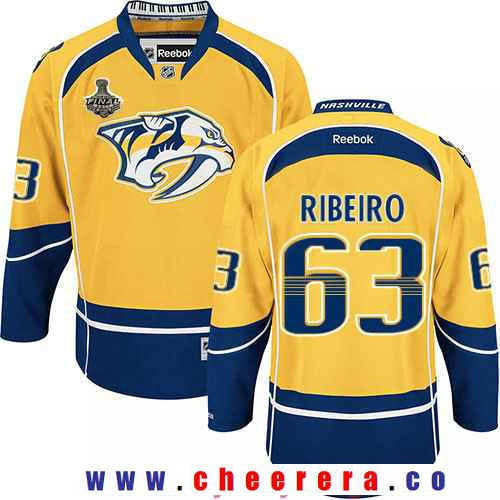 Mike Ribeiro Nashville Predators yellow jersey
