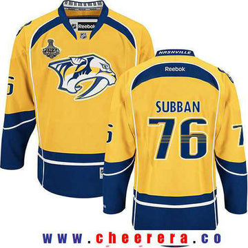 P.K. Subban Nashville Predators yellow jersey