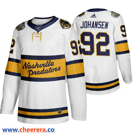 Ryan Johansen Nashville Predators white Winter Classic jersey