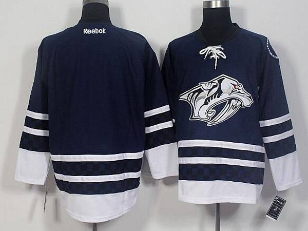 Custom Nashville Predators navy Third jersey
