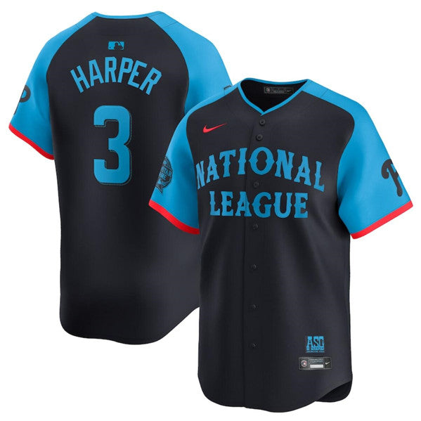 Bryce Harper National League All-Star navy All-Star jersey