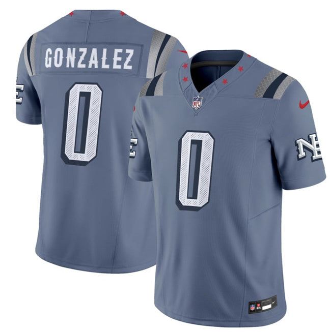 Christian Gonzalez New England Patriots Vapor jersey