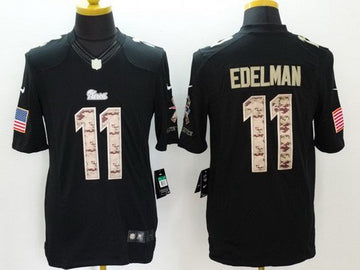 Julian Edelman New England Patriots black Salute To Service jersey