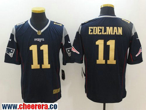 Julian Edelman New England Patriots navy Limited jersey