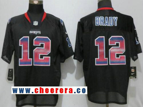 Tom Brady New England Patriots black Fashion jersey