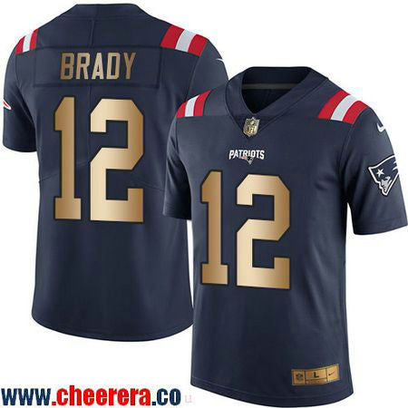 Tom Brady New England Patriots navy Color Rush jersey