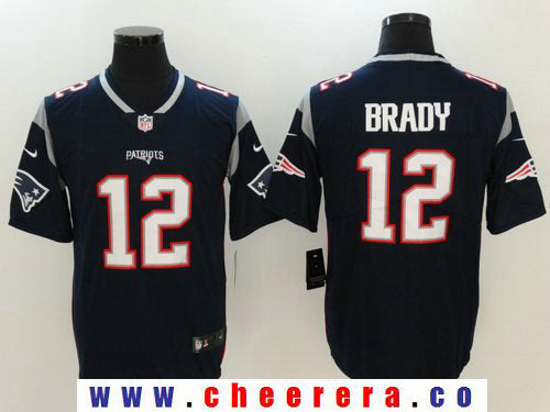 Tom Brady New England Patriots navy Vapor jersey