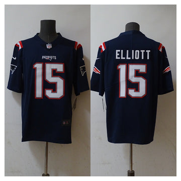 Ezekiel Elliott New England Patriots navy Vapor jersey