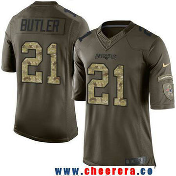 Malcolm Butler New England Patriots green Salute To Service jersey