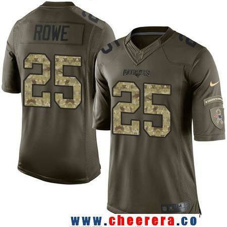 Eric Rowe New England Patriots green Salute To Service jersey