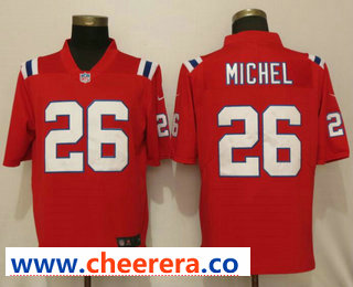Sony Michel New England Patriots red Vapor jersey