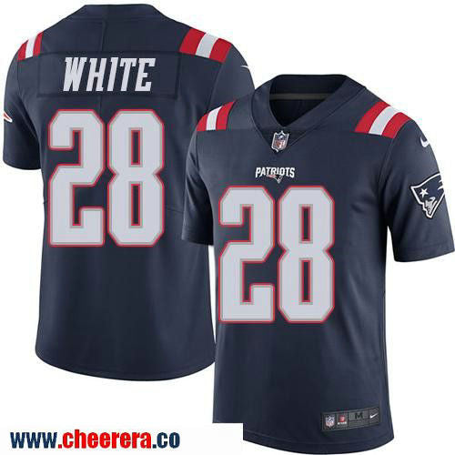 James White New England Patriots navy Color Rush jersey