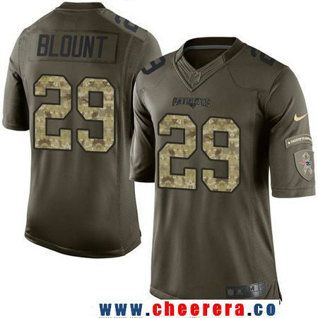 LeGarrette Blount New England Patriots green Salute To Service jersey