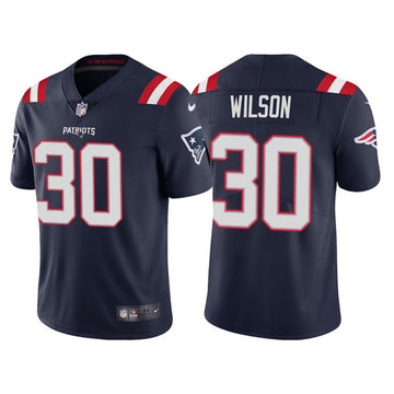 Mack Wilson New England Patriots navy Vapor jersey