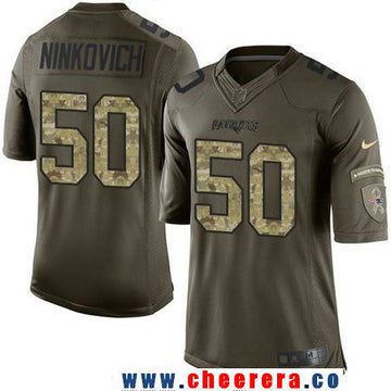 Rob Ninkovich New England Patriots green Salute To Service jersey