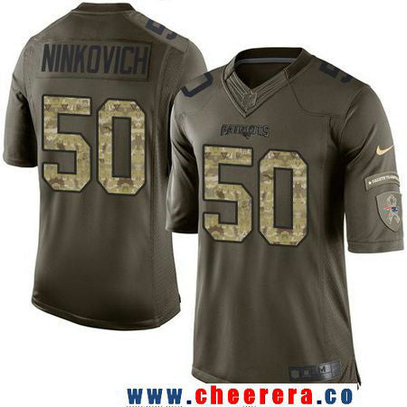 Rob Ninkovich New England Patriots green Salute To Service jersey
