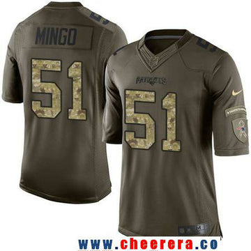 Barkevious Mingo New England Patriots green Salute To Service jersey
