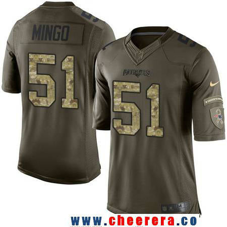 Barkevious Mingo New England Patriots green Salute To Service jersey