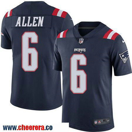 Ryan Allen New England Patriots navy Color Rush jersey